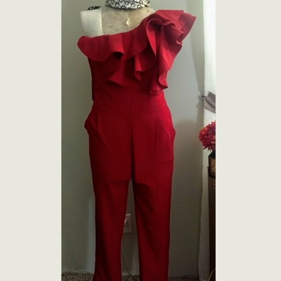 Pants - one side shoulder romper